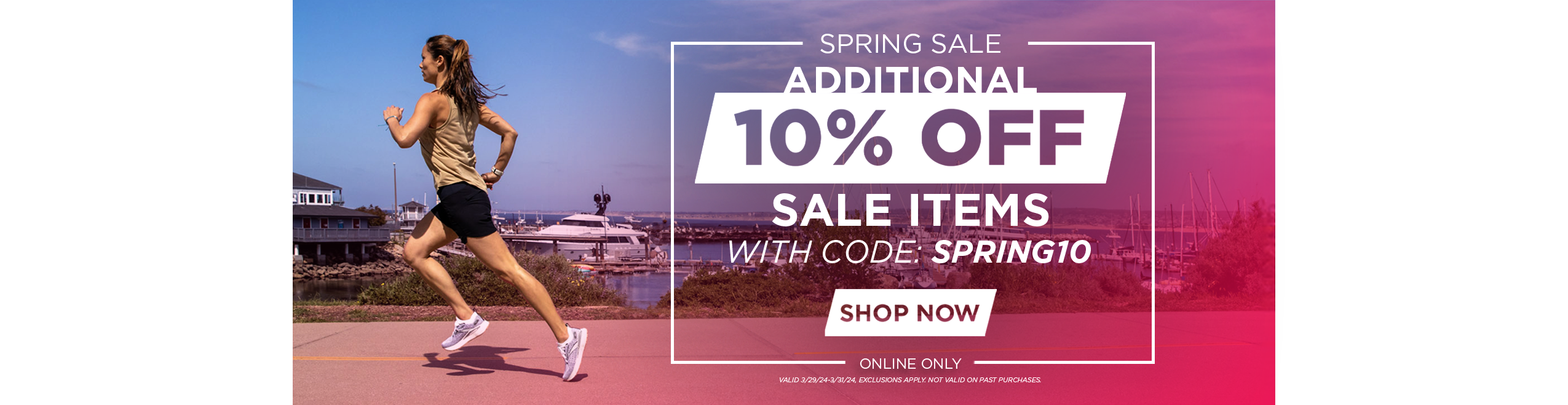 10% Off Sale Items with code SPRING10
